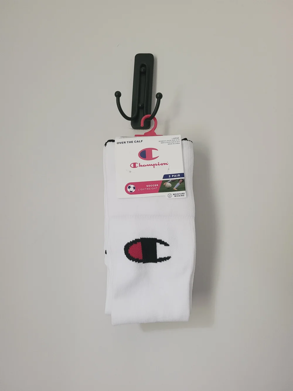 New Champion Performance Soccer Socks 2pk Size Large